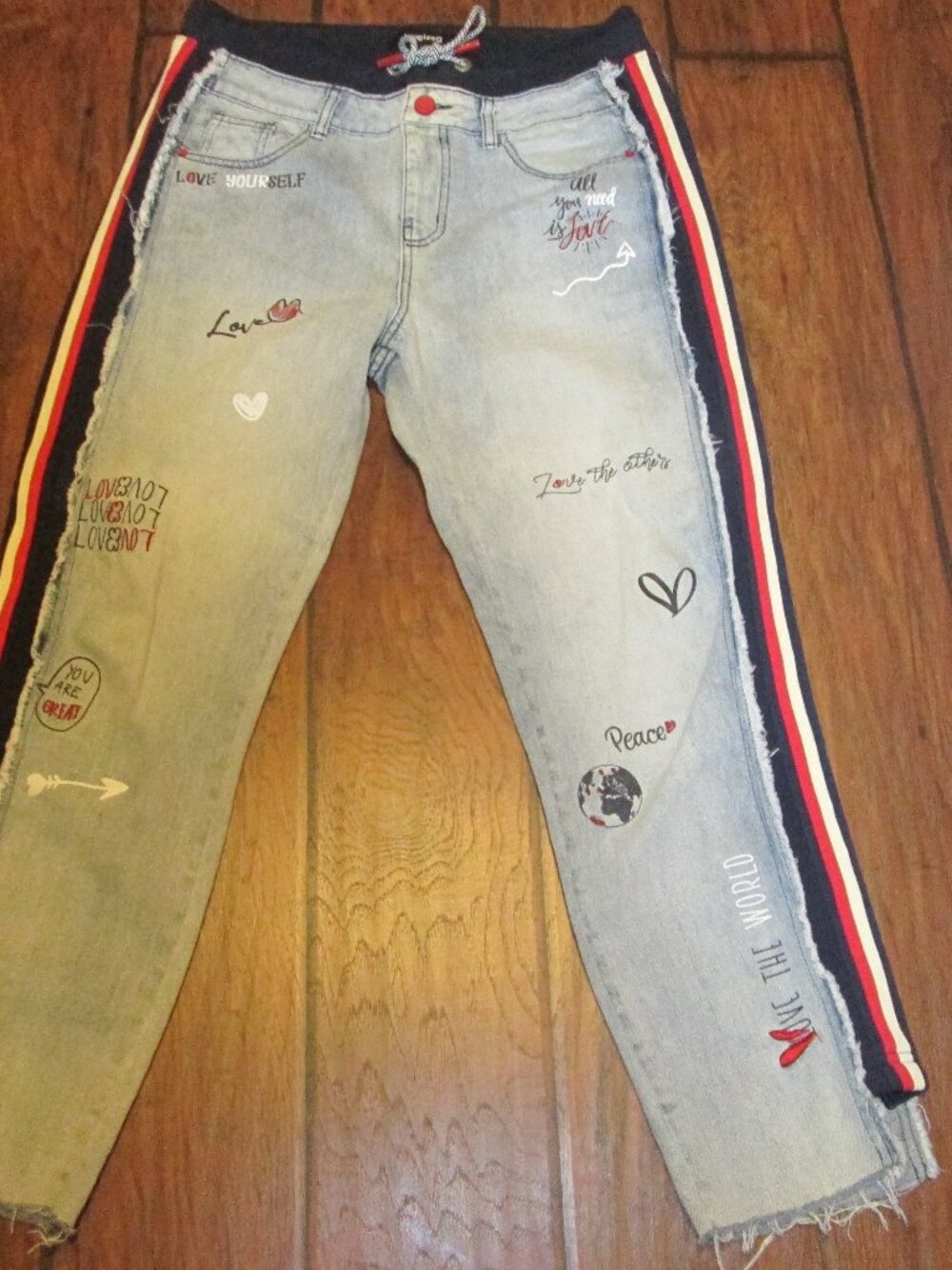 Desigual Men's Athletic Inspired Flipped Logo Jeans Size M (32)